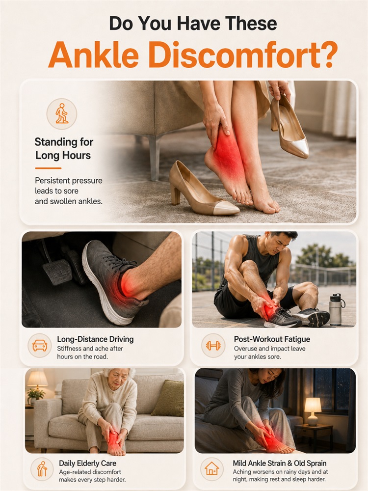 Electric Heat And Vibration An - Ankle Brace Support ulasan dan harga