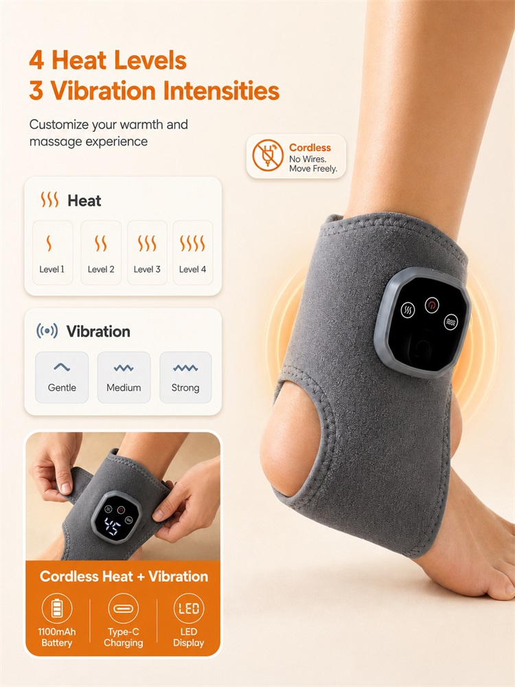 Electric Heat And Vibration An - Ankle Brace Support ulasan dan harga
