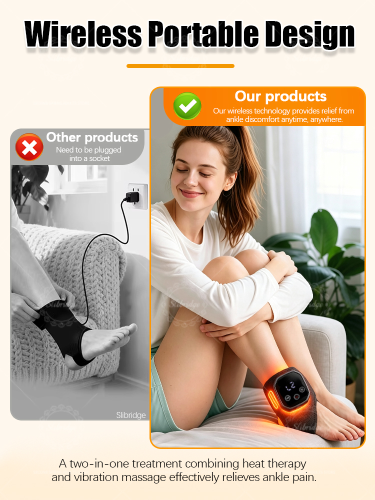 Portable Heated Ankle Massager - Ankle Brace Support ulasan dan harga